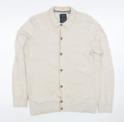 Hammond & Co. Men's Beige Cardigan Small