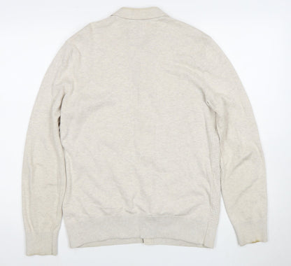 Hammond & Co. Men's Beige Cardigan Small