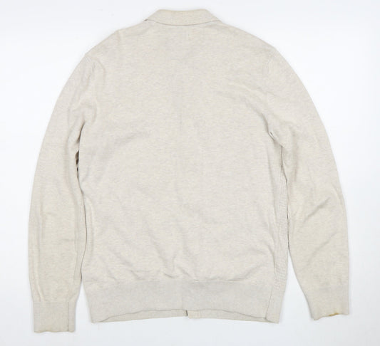 Hammond & Co. Men's Beige Cardigan Small