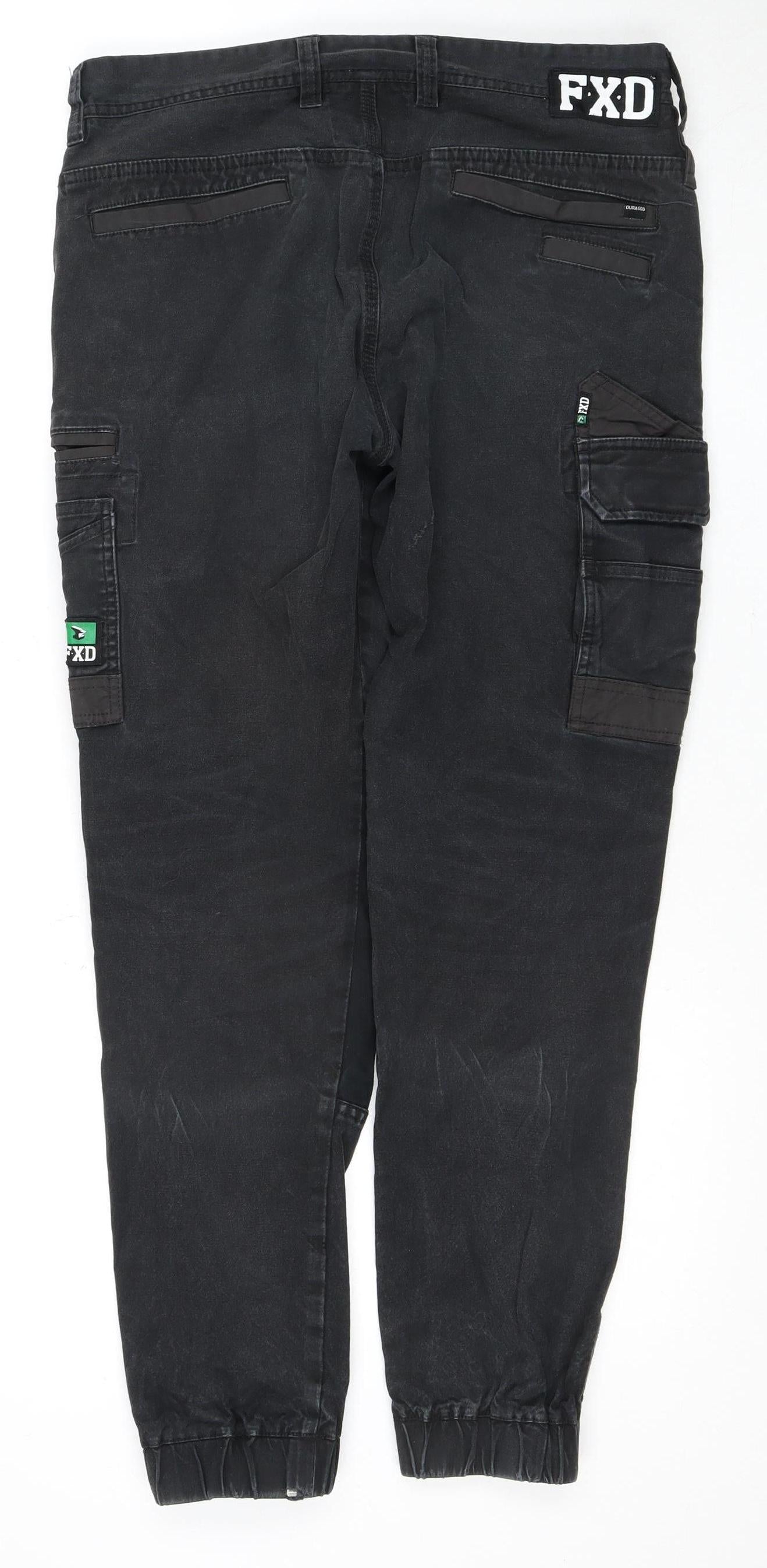 FXD Men's Black Tapered Jeans Size 32 Relaxed Fit