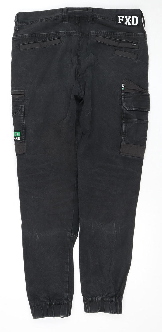 FXD Men's Black Tapered Jeans Size 32 Relaxed Fit