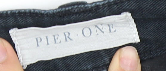 Pier One Black Cargo Trousers, Men's Size 36