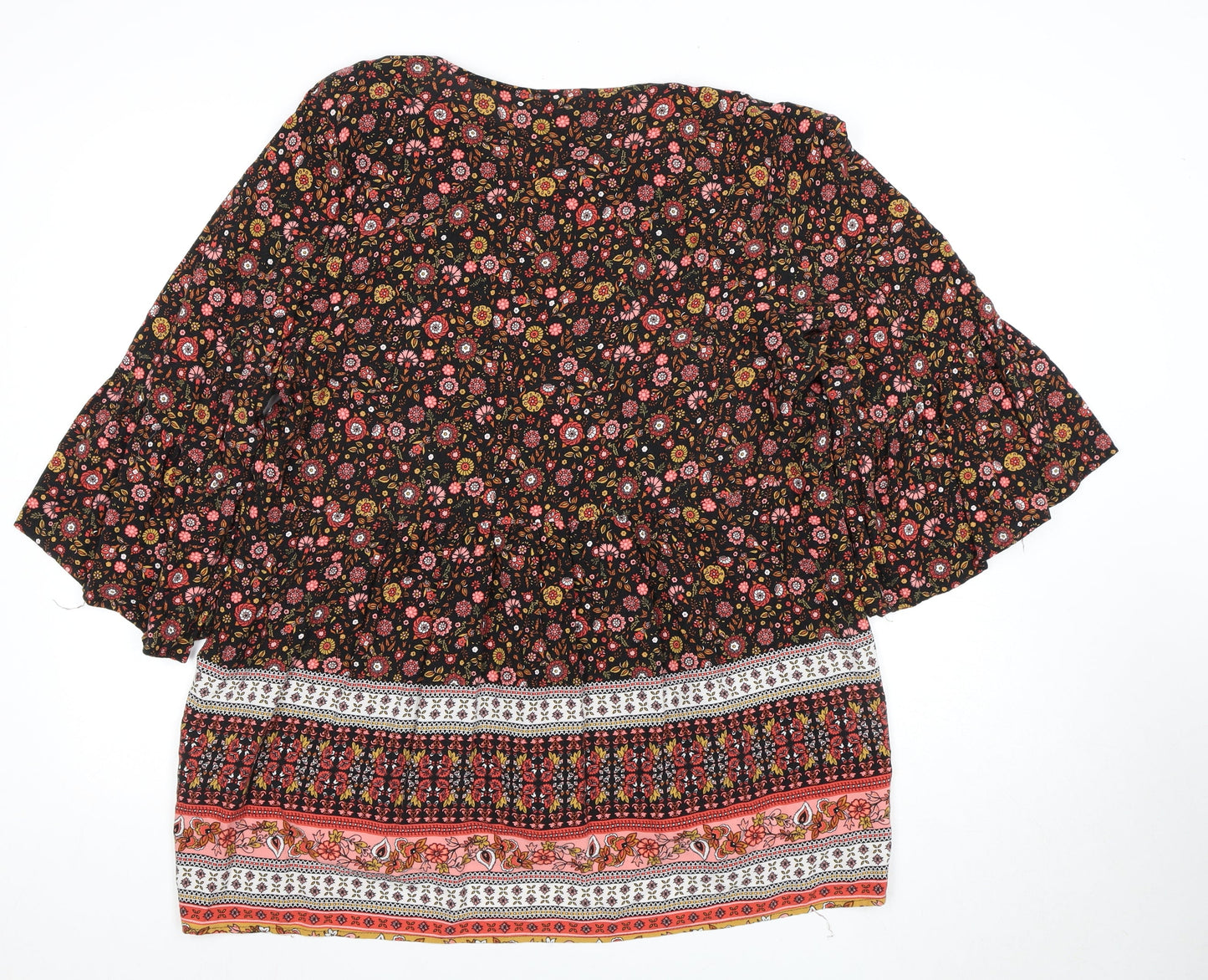 Avenue Women's Multicoloured Floral Tunic Blouse, Size 16