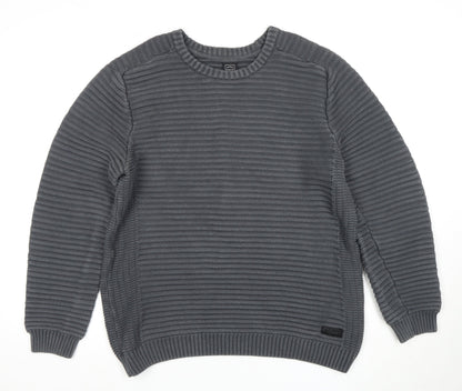 883 Police Men's XL Grey Pullover Jumper