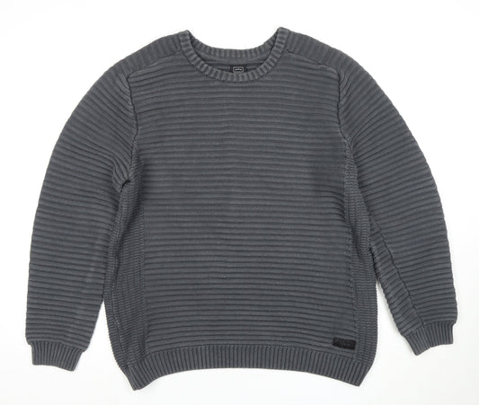 883 Police Men's XL Grey Pullover Jumper