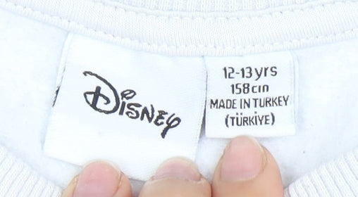 Teens UK Size 12 Disney White  Sweatshirt