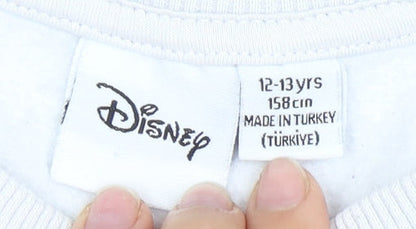 Teens UK Size 12 Disney White  Sweatshirt