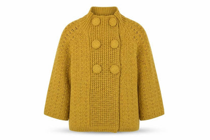 Womens UK Size 8 River Island Yellow Cardigan Jumper