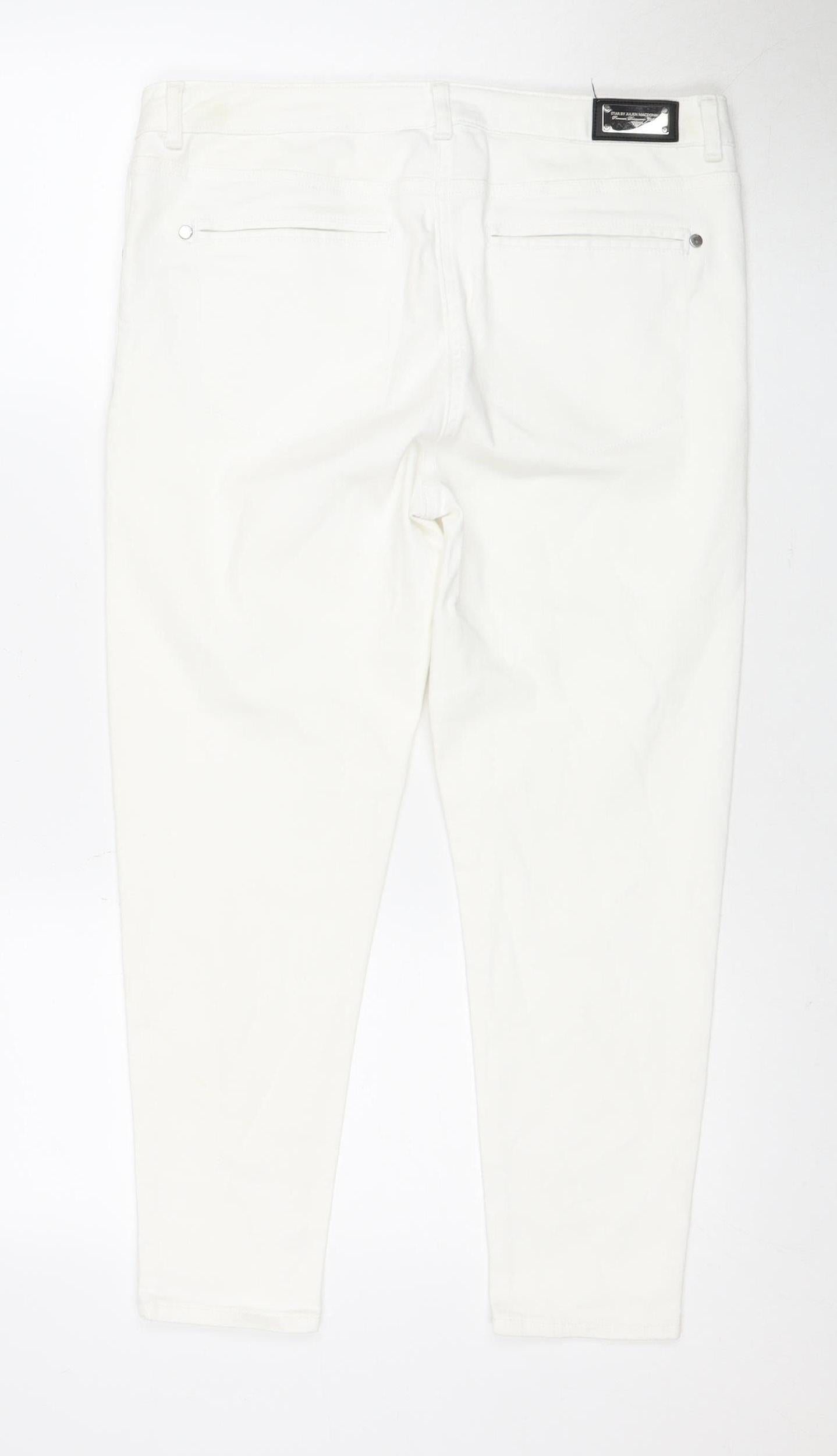 Star by Julien Macdonald Women's White Size 14 Jeans