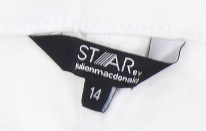 Star by Julien Macdonald Women's White Size 14 Jeans