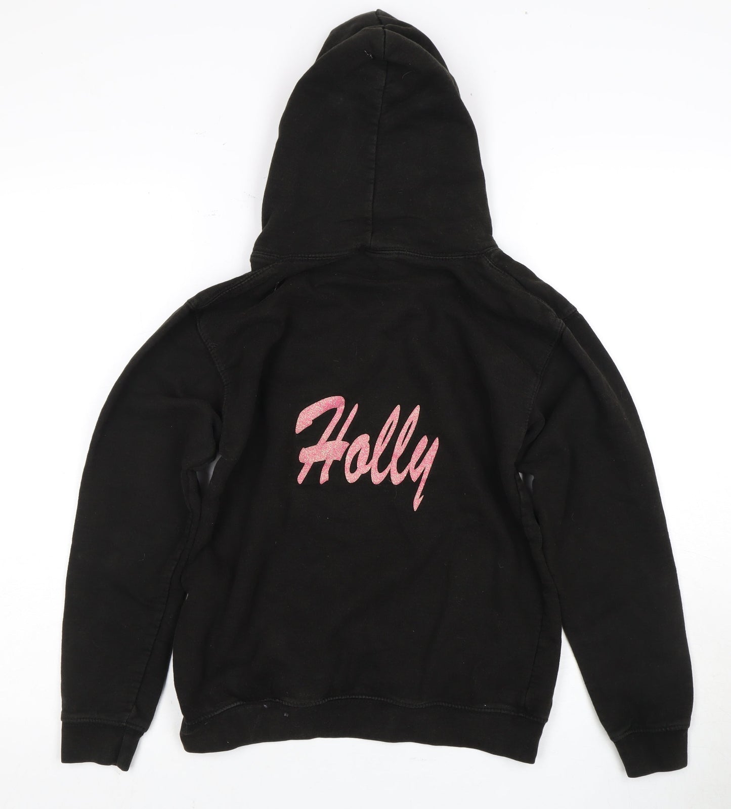Fruit of the Loom Girls Black Little Mix Hoodie 12 Years Pullover