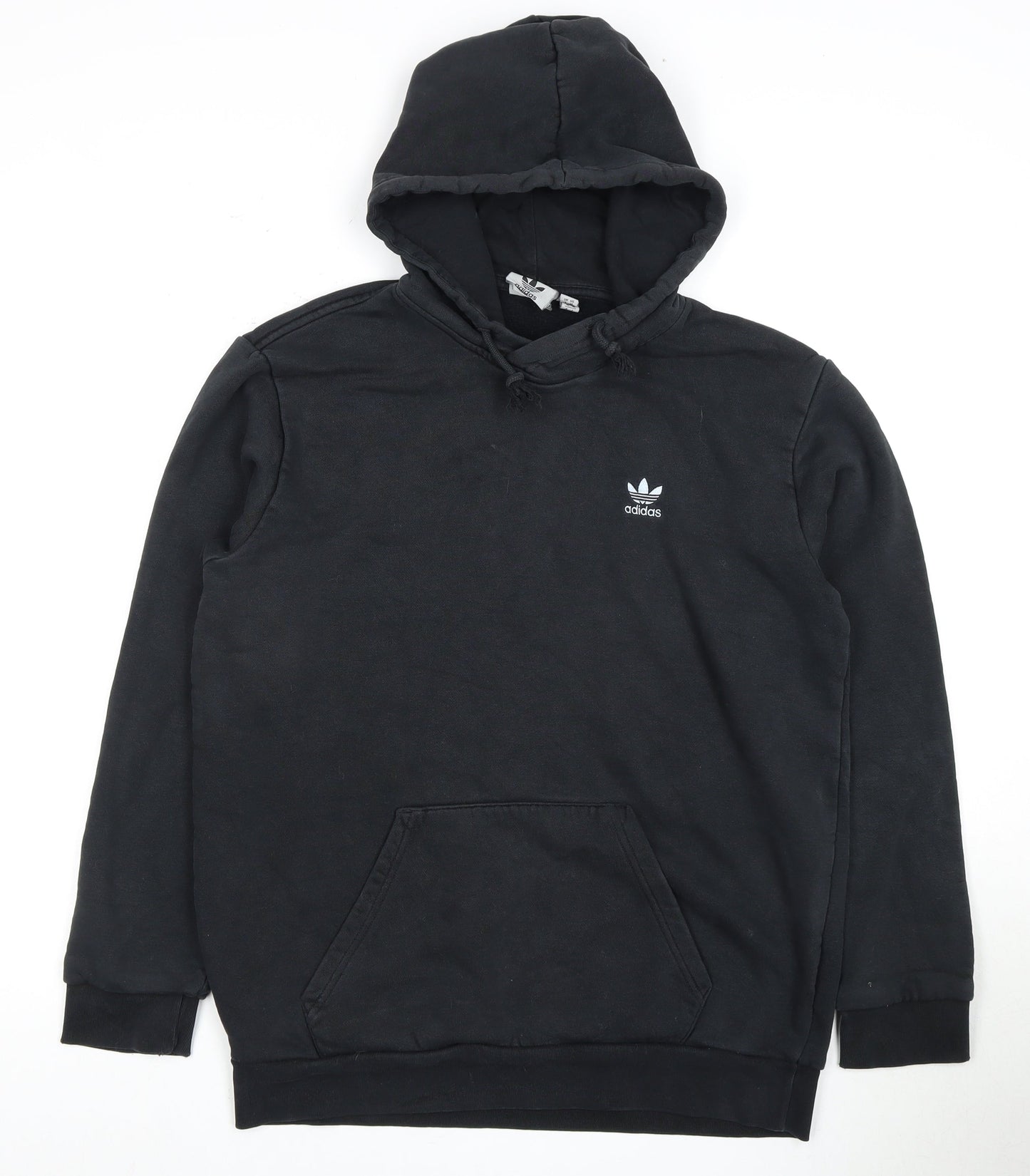 Adidas Men's Black Pullover Hoodie, M, Logo Accent