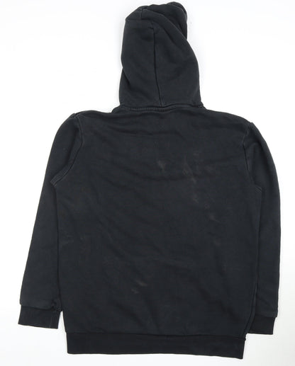 Adidas Men's Black Pullover Hoodie, M, Logo Accent