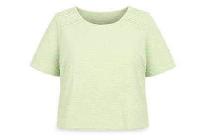 Womens UK Size 14 Isle Collection Green  T-Shirt