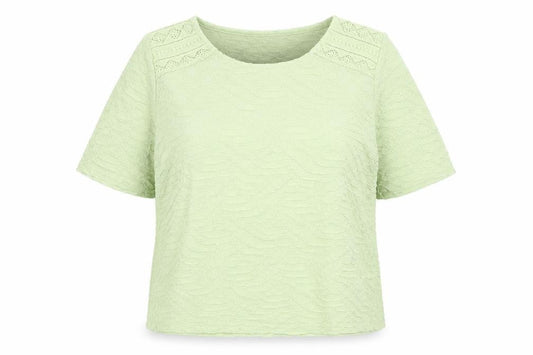 Womens UK Size 14 Isle Collection Green  T-Shirt