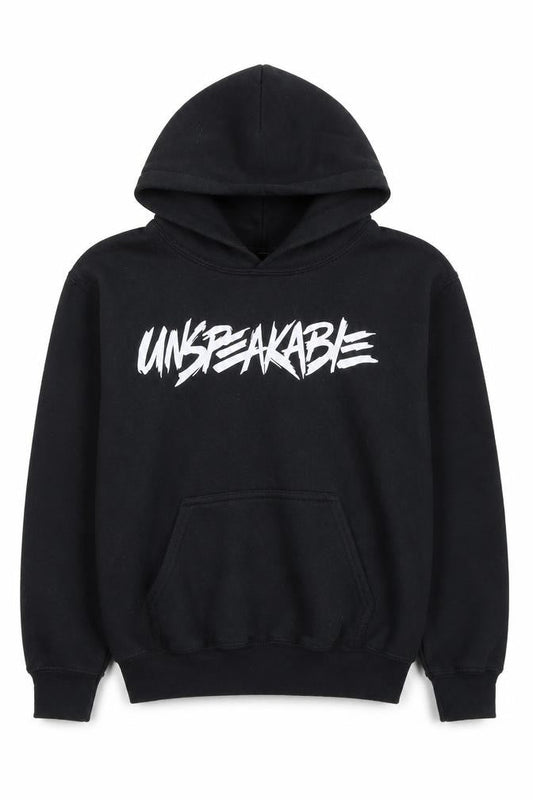 Gildan Boys Black M Pullover Hoodie with Logo