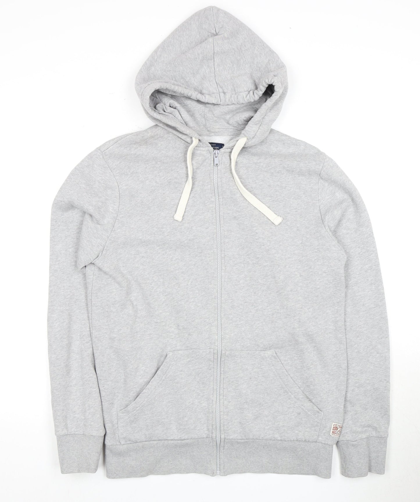 Mens UK Size M Criminal Grey Full Zip Hoodie