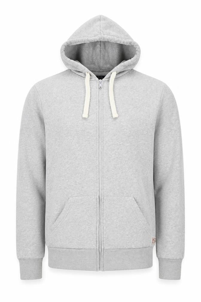 Mens UK Size M Criminal Grey Full Zip Hoodie
