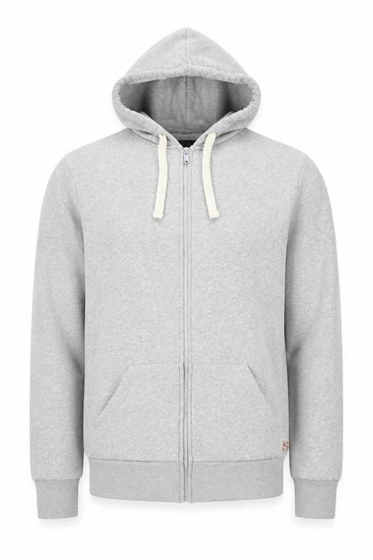 Mens UK Size M Criminal Grey Full Zip Hoodie
