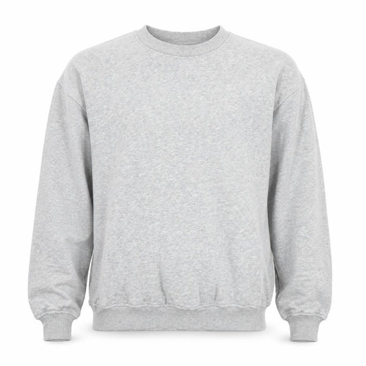 Front view of Cotton On unisex grey xs pullover sweatshirt