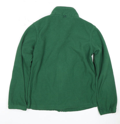 Mountain Warehouse Boys Green Jacket 9-10Y Full Zip Fleece