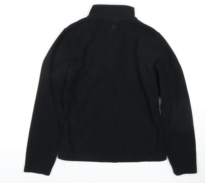 Mountain Warehouse Boys Black Fleece Top 9-10 Years 1/2 Zip
