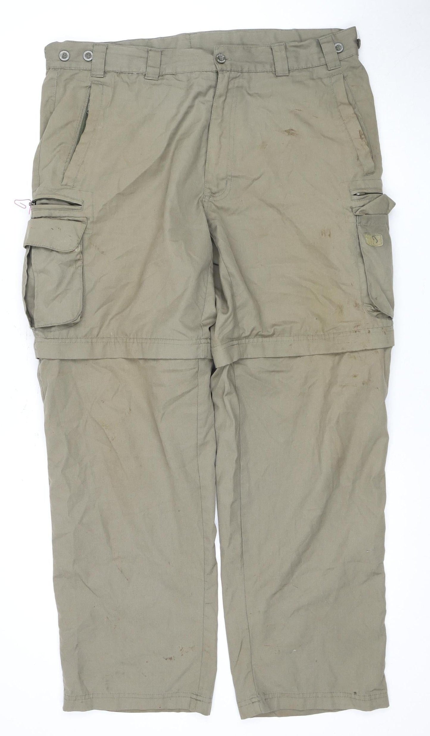 Regatta Men's Brown Cargo Trousers Size 34 Spring Casual