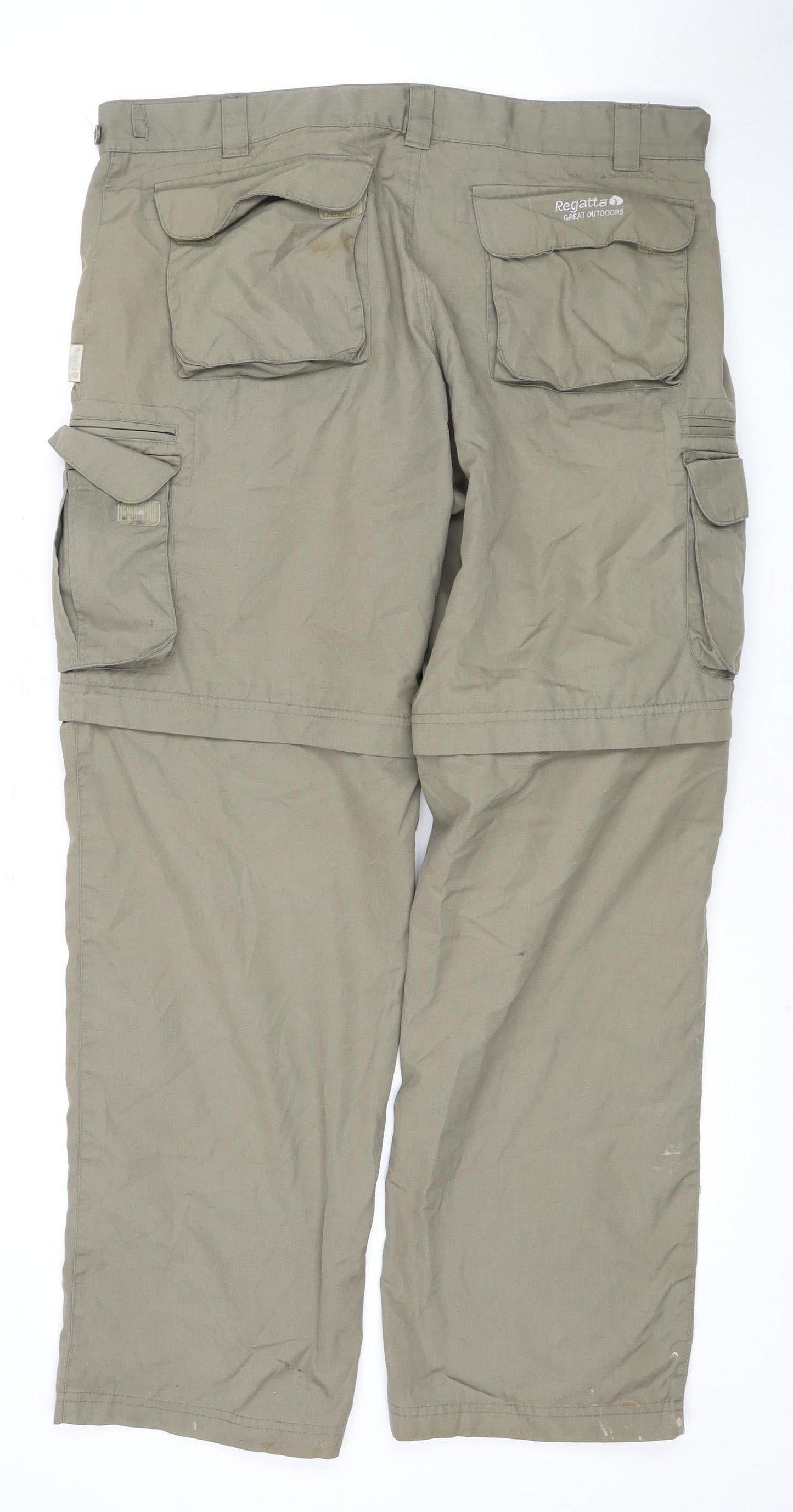 Regatta Men's Brown Cargo Trousers Size 34 Spring Casual