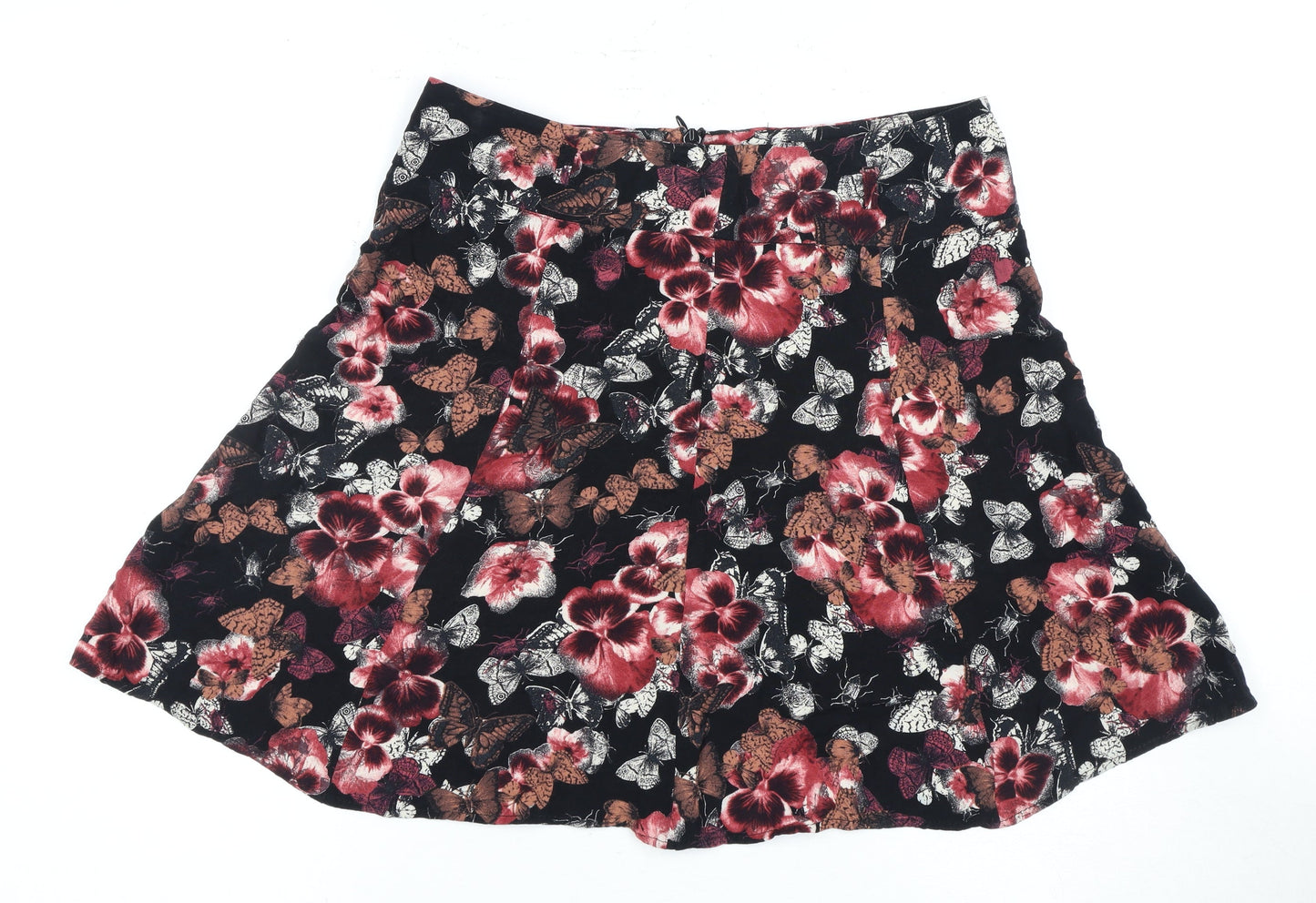 Next Women's Multicoloured A-Line Floral Skirt Size 8