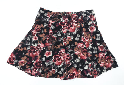Next Women's Multicoloured A-Line Floral Skirt Size 8
