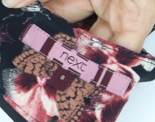 Next Women's Multicoloured A-Line Floral Skirt Size 8