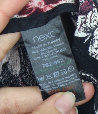 Next Women's Multicoloured A-Line Floral Skirt Size 8