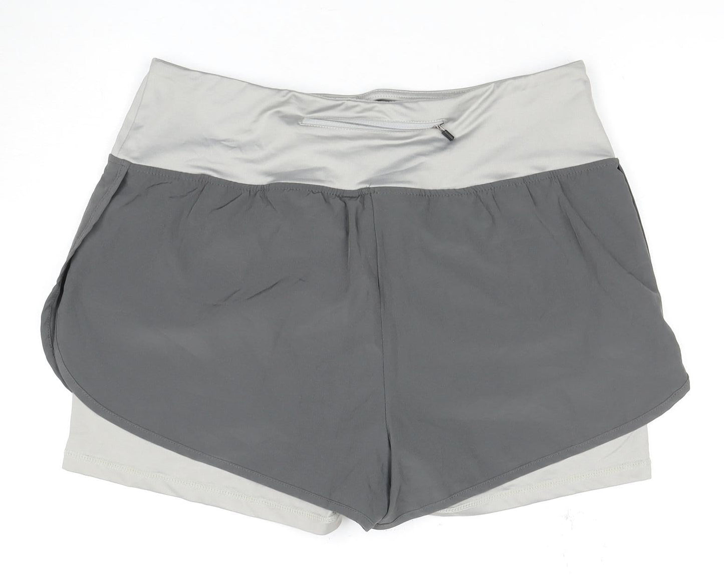 Yidarton Women's Grey Athletic Shorts L