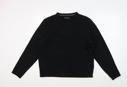 Mens UK Size M Marks and Spencer Black Pullover Sweatshirt