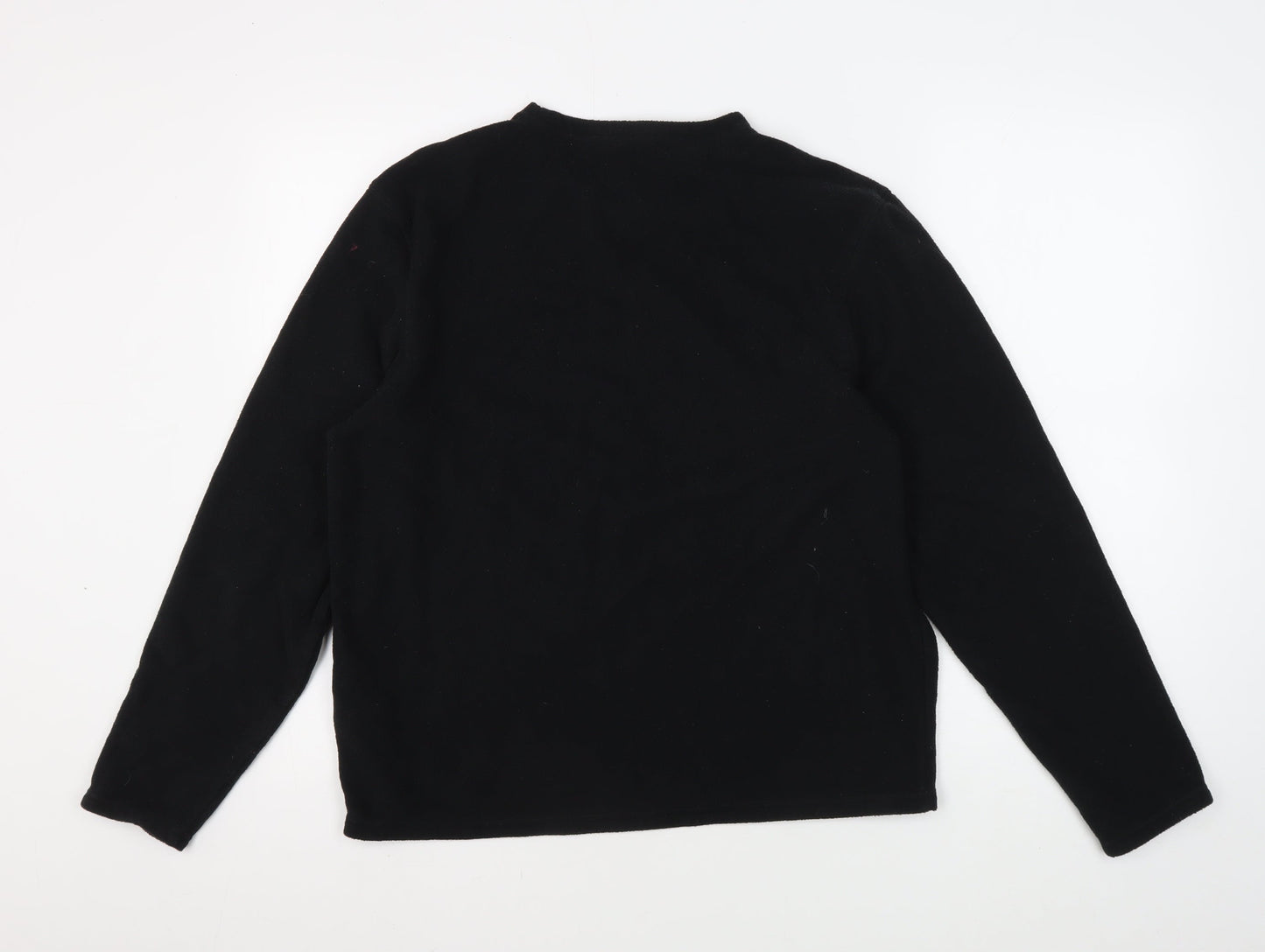 Mens UK Size M Marks and Spencer Black Pullover Sweatshirt