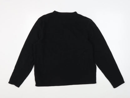 Mens UK Size M Marks and Spencer Black Pullover Sweatshirt