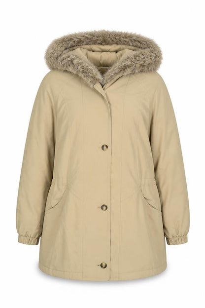 Womens UK Size 16 Marks and Spencer Beige Parka Coat