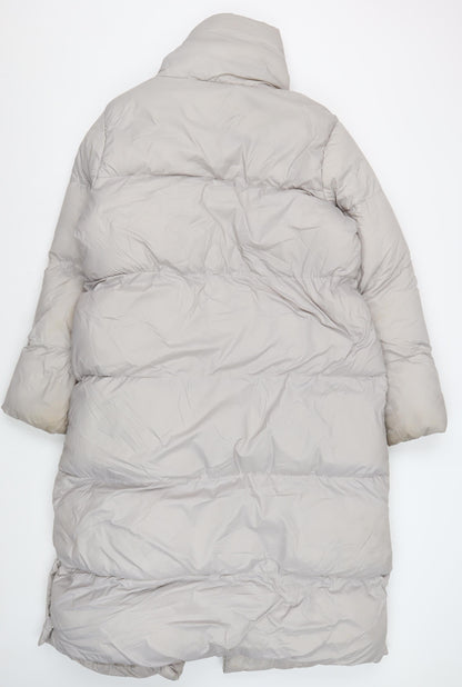 Nines Beige Women's Long Puffer Jacket 14 Winter Wear
