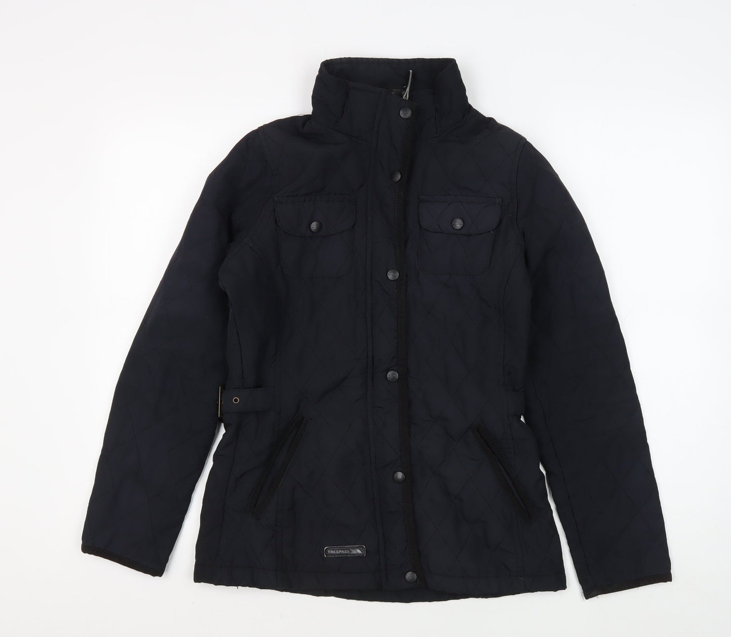 Womens UK Size XS Trespass Black Quilted Coat