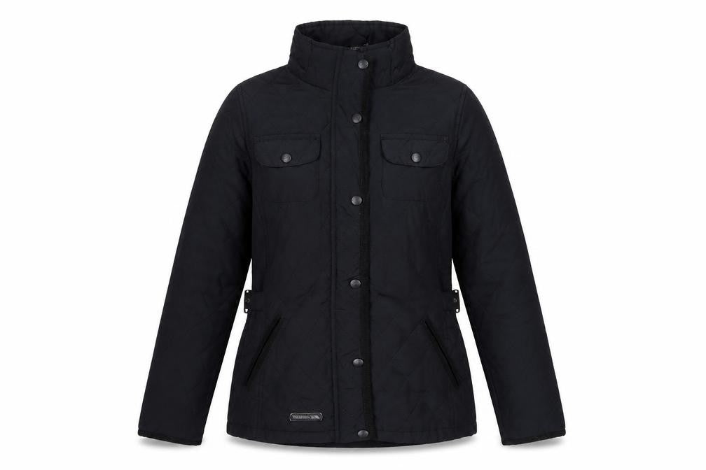Womens UK Size XS Trespass Black Quilted Coat