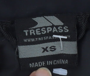 Womens UK Size XS Trespass Black Quilted Coat