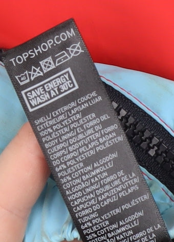 Topshop Unisex Multicoloured L Retro Full Zip Hoodie