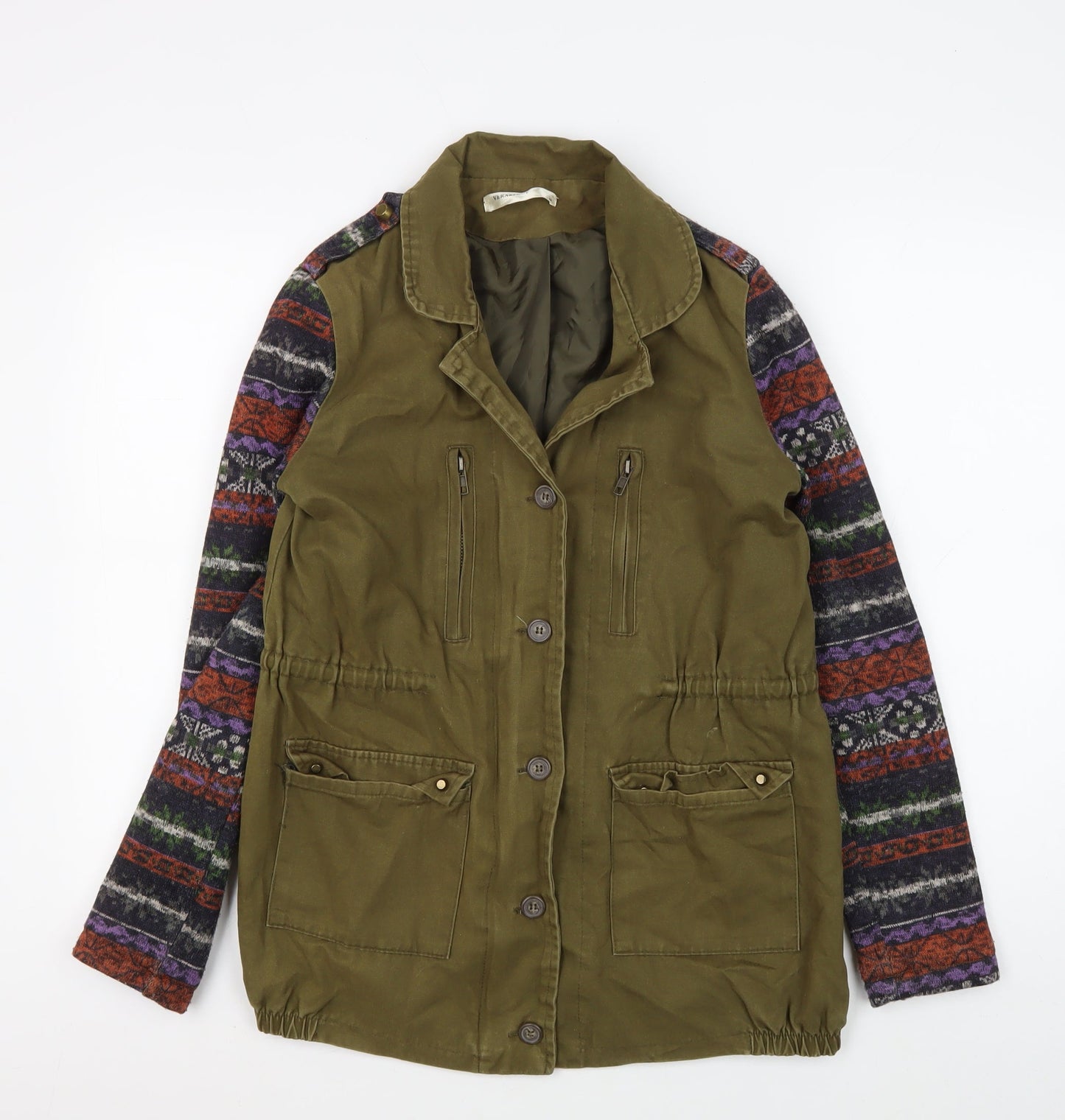 Vera & Lucy Women's Green Anorak Jacket - M, Fair Isle