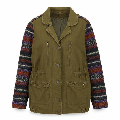 Vera & Lucy Women's Green Anorak Jacket - M, Fair Isle