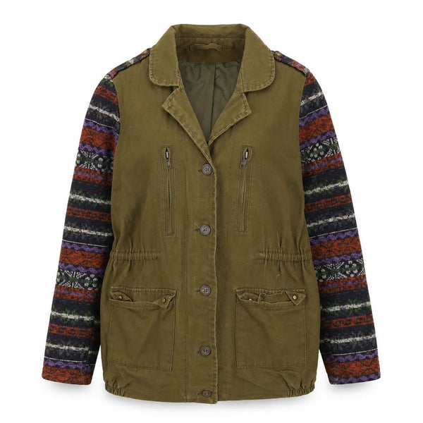 Vera & Lucy Women's Green Anorak Jacket - M, Fair Isle