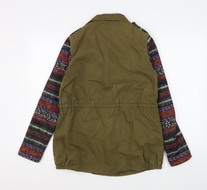 Vera & Lucy Women's Green Anorak Jacket - M, Fair Isle