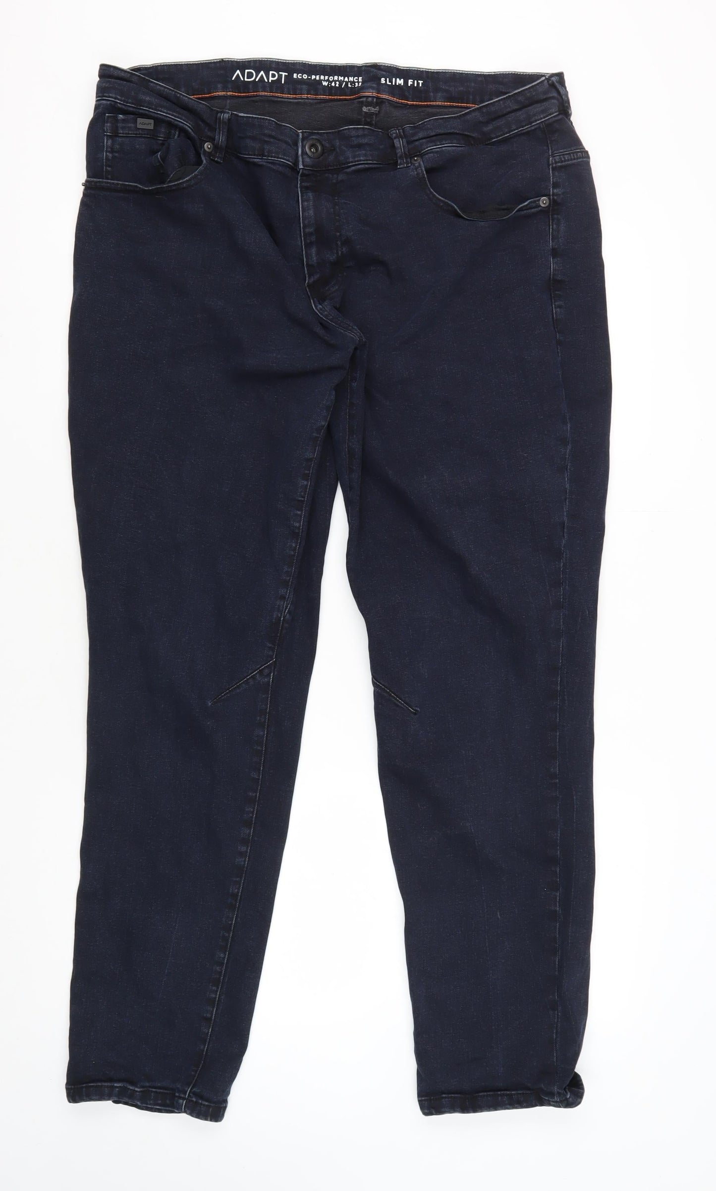 ADAPT Men's Blue Slim Fit Jeans, Size XL, Eco-Performance