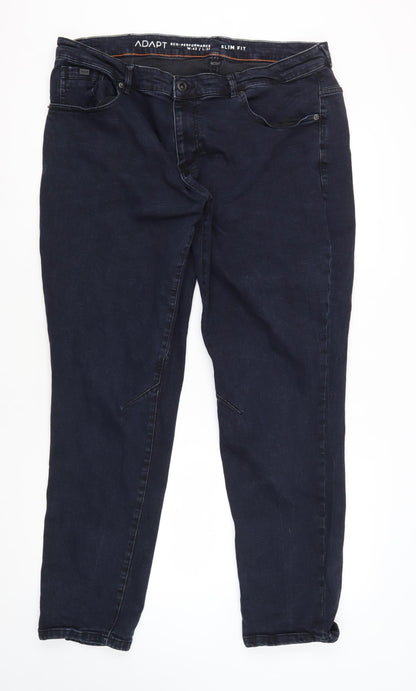 ADAPT Men's Blue Slim Fit Jeans, Size XL, Eco-Performance