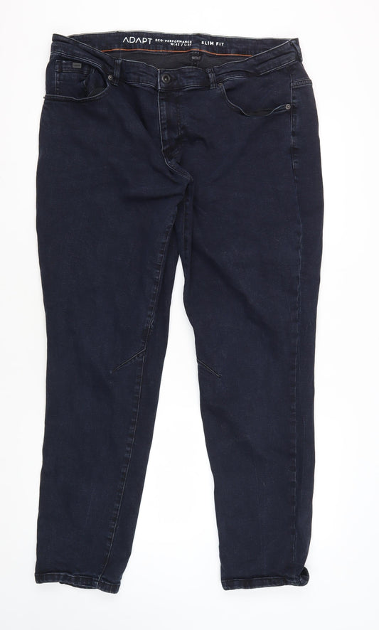 ADAPT Men's Blue Slim Fit Jeans, Size XL, Eco-Performance