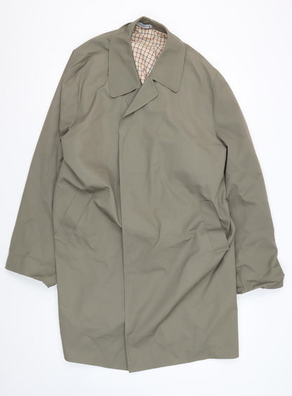 Mens UK Size 48 Unknown Green Overcoat